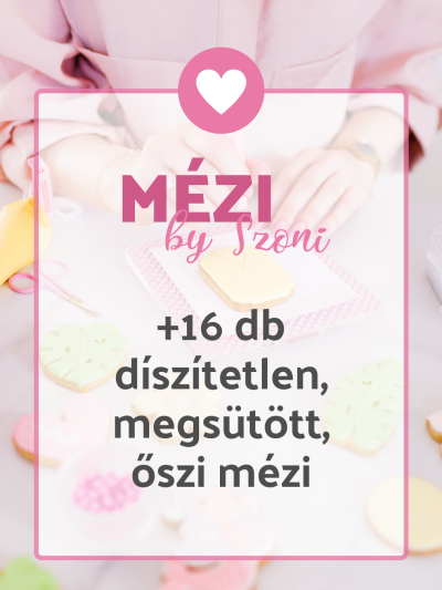 '+ 16 db díszítetlen, megsütött mézeskalács az őszi DIY Boxhoz