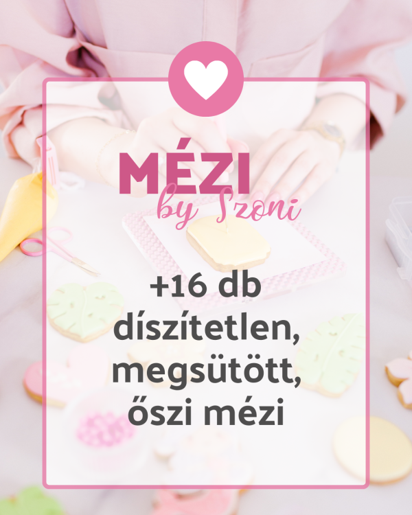 '+ 16 db díszítetlen, megsütött mézeskalács az őszi DIY Boxhoz