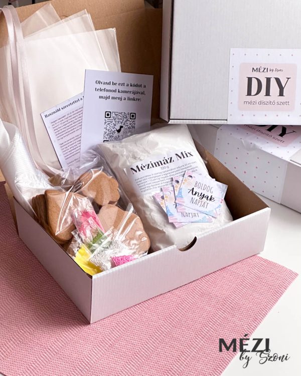 Virágos (anyák napi) DIY Mézeskalács Díszítő Box
