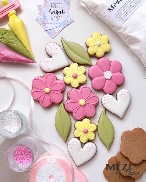 Virágos (anyák napi) DIY Mézeskalács Díszítő Box - Image 4