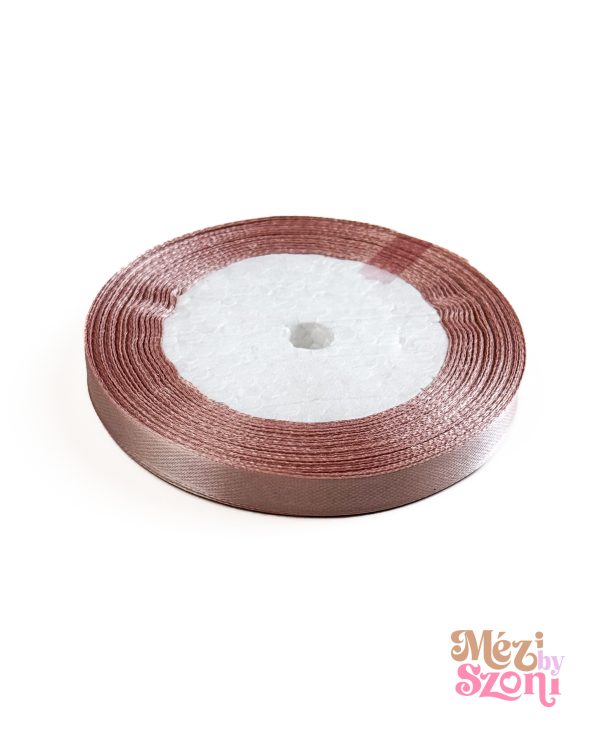 Mályva színű szatén szalag - 1cm x 22 m