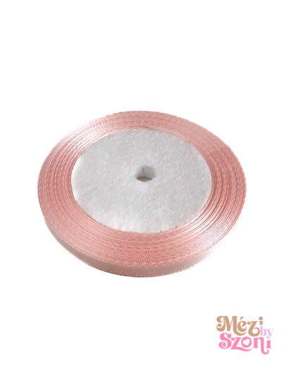 Halvány rózsaszín szatén szalag – 6mm x 22m