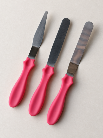 3 db-os cukrászspatula, kenőkés szett