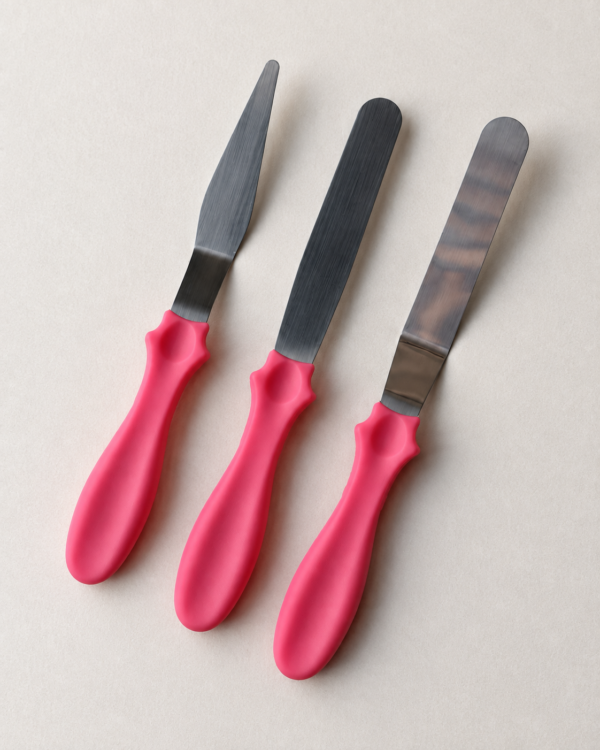 3 db-os cukrászspatula, kenőkés szett